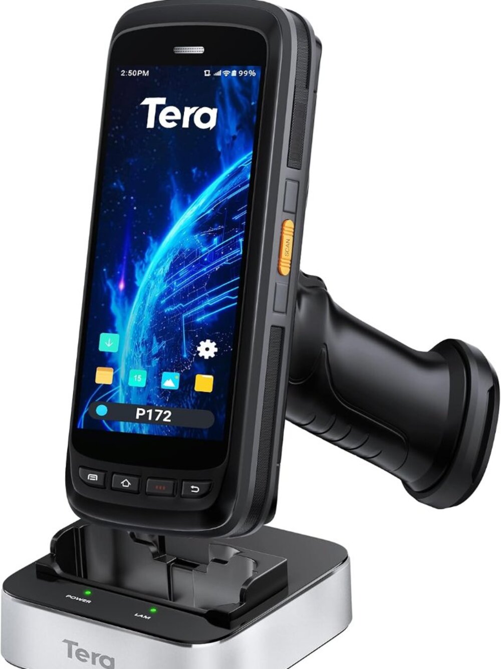 Tera Android 11 Barcode Scanner, 8000mAh Pistol Grip P172